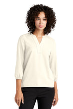 Load image into Gallery viewer, Mercer+Mettle™ Women&#39;s Stretch Crepe 3/4-Sleeve Blouse
