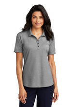 Load image into Gallery viewer, Port Authority® Ladies Fine Pique Blend Polo
