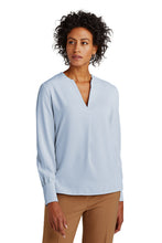 Load image into Gallery viewer, Brooks Brothers® Women’s Open-Neck Satin Blouse
