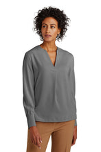 Load image into Gallery viewer, Brooks Brothers® Women’s Open-Neck Satin Blouse
