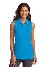 Load image into Gallery viewer, Port Authority® Ladies Dry Zone® UV Micro-Mesh Sleeveless Polo
