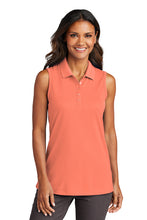 Load image into Gallery viewer, Port Authority® Ladies Dry Zone® UV Micro-Mesh Sleeveless Polo
