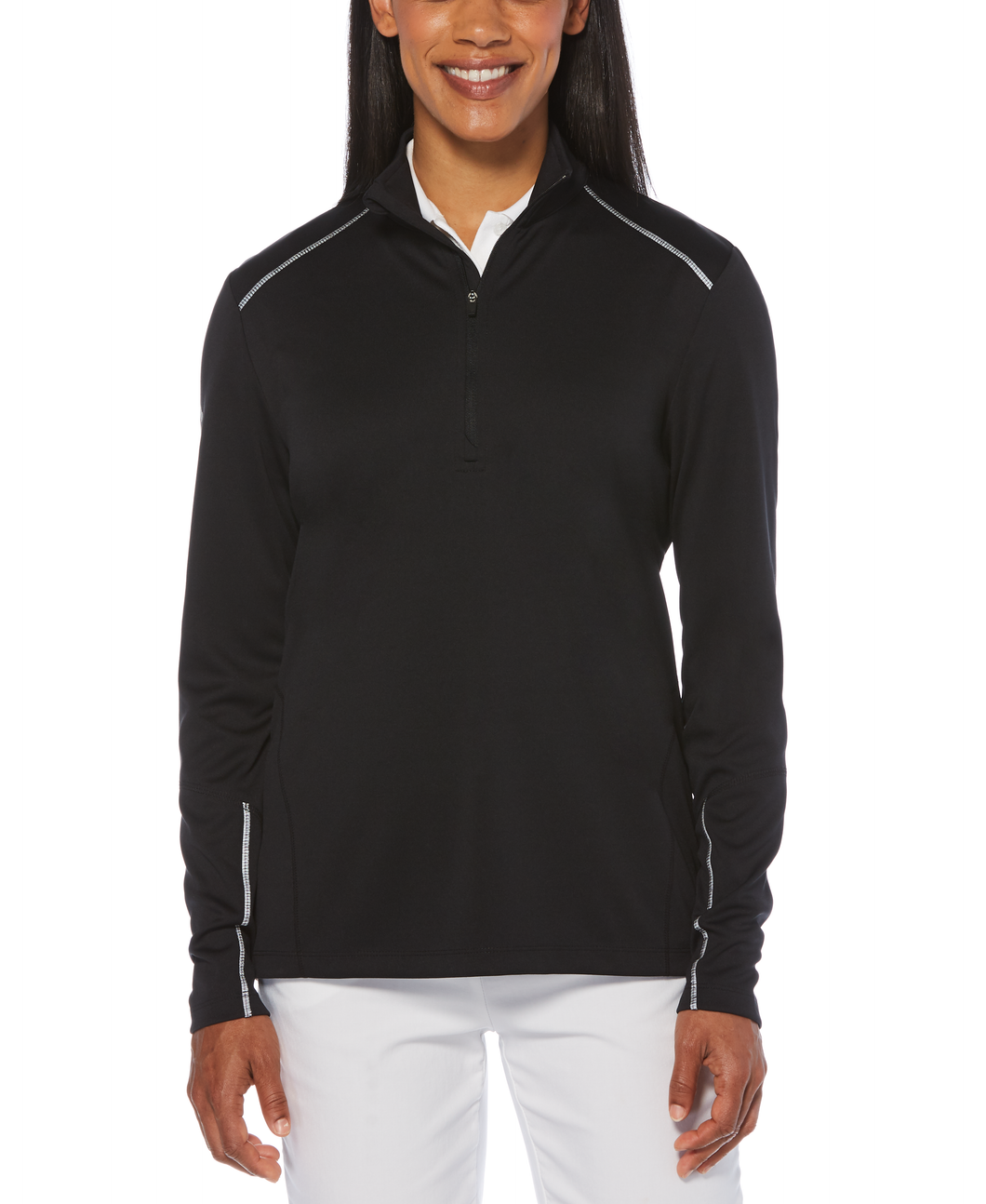 LADIES WATER REPELLENT 1/4-ZIP PULLOVER