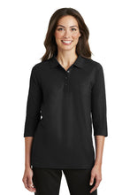 Load image into Gallery viewer, Port Authority® Ladies Silk Touch™ 3/4-Sleeve Polo
