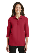 Load image into Gallery viewer, Port Authority® Ladies Silk Touch™ 3/4-Sleeve Polo
